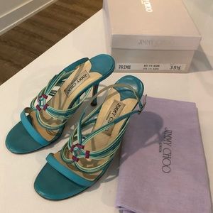 Jimmy Choo Aqua Slingback Heels